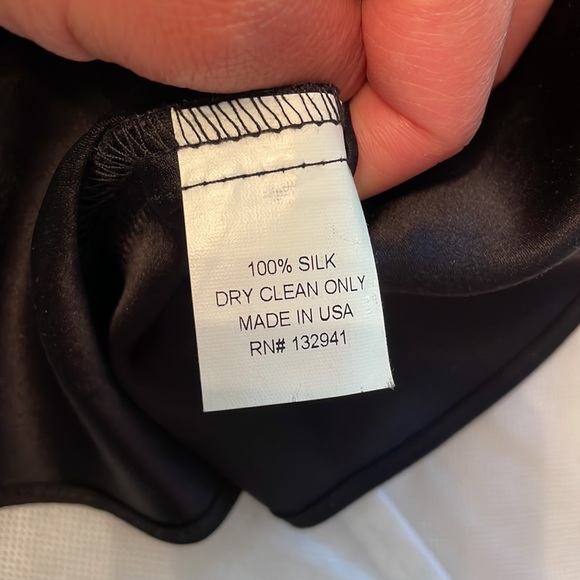 Amanda Uprichard black silk strapless peplum top, size 0 - Picture 5 of 5